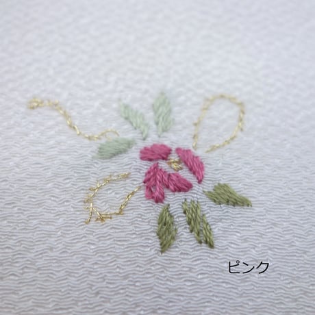 刺繍半衿「バラ」