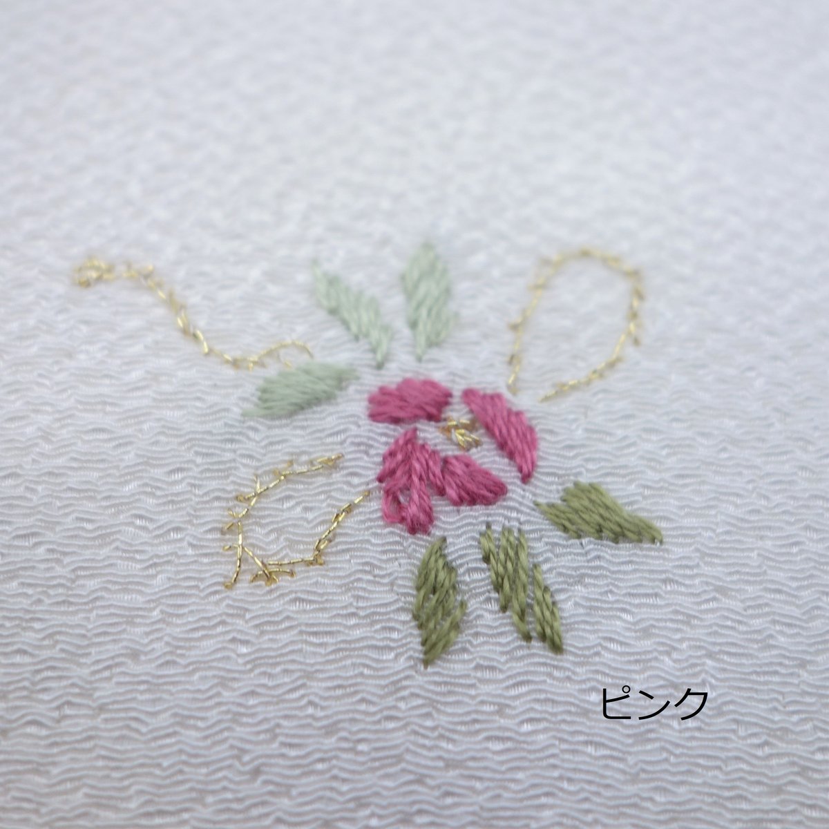 刺繍半衿「バラ」 | 着物ショップKosode