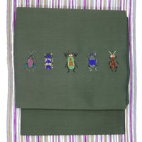 名古屋帯「虫刺繍」