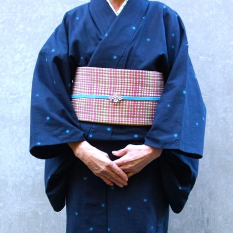 半巾帯「小格子」