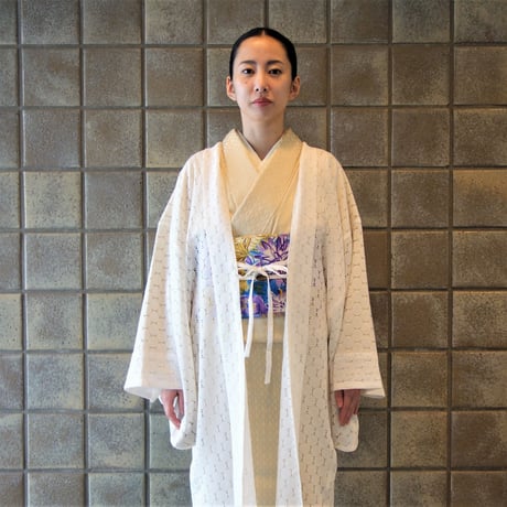 薄羽織「ラッセルレース／オフ白」