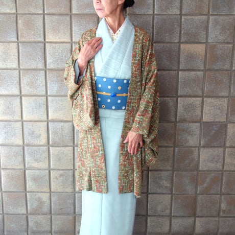 ちりめん羽織「花野」