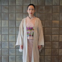 薄羽織「ミジンドット／ベージュ」