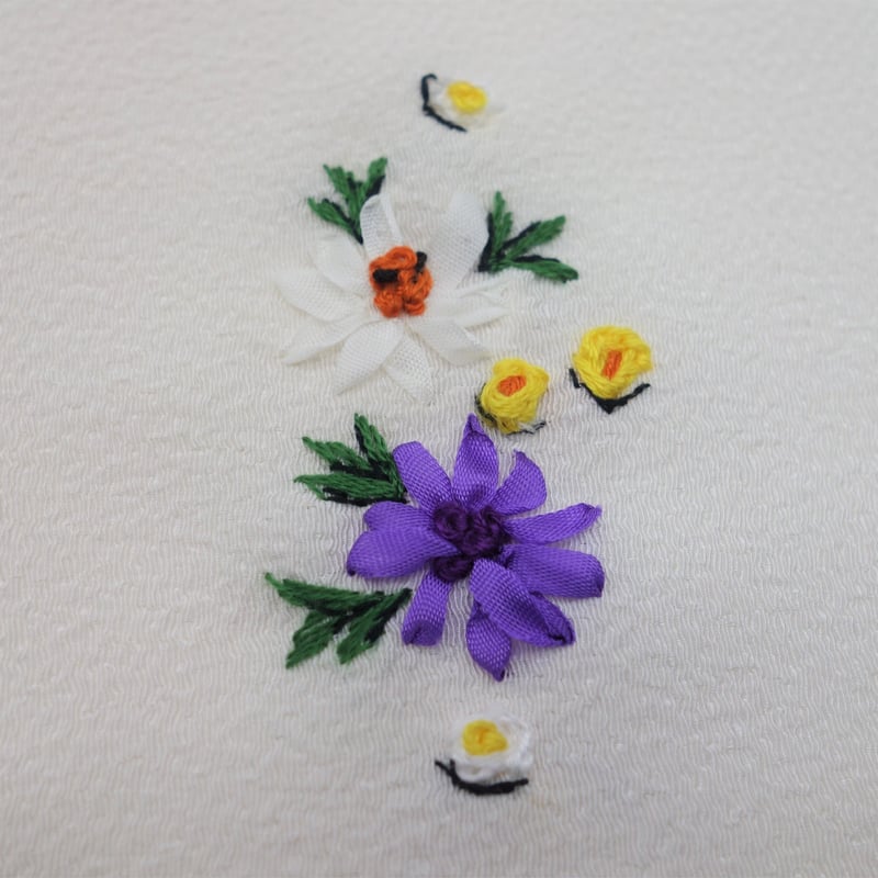 刺繍半衿「花壇」 | 着物ショップKosode