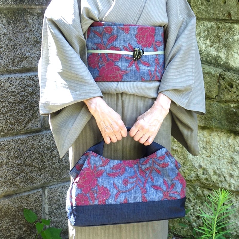 【ハナハナ】和装バッグ kosode クラッシュバッグ ハナハナ様専用】和装バッグ kosode クラッシュバッグ