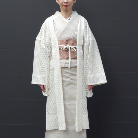 薄羽織「小花レース／白」