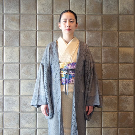 薄羽織「ラッセルレース／グレー」