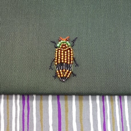 名古屋帯「虫刺繍」