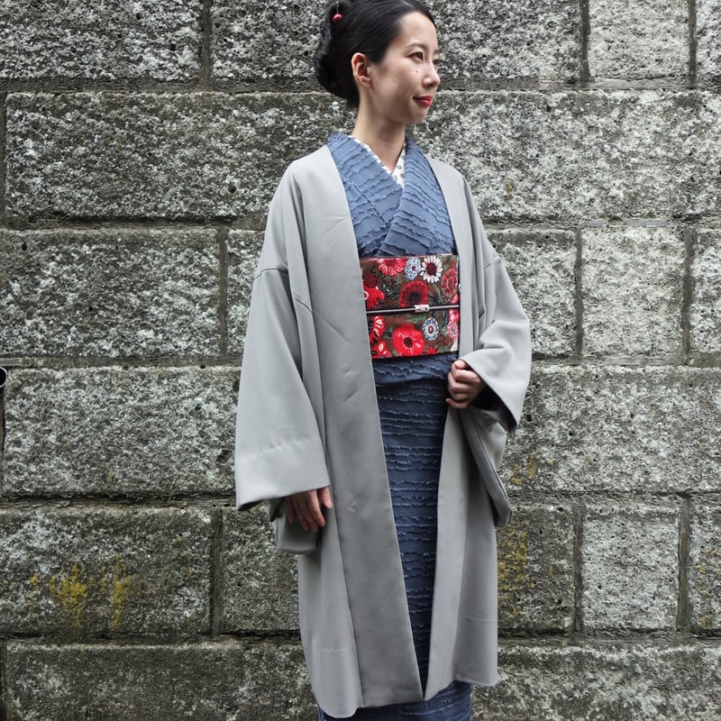 sousou 羽織　ウール　グレー 変わり羽織「アムンゼン／グレー」 | 着物ショップKosode