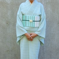 別注・ご自分サイズ／洗える着物「フリル織・ブルー」