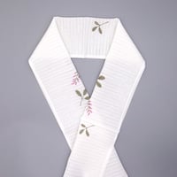 夏半衿「萩」／型染