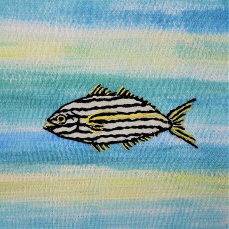 麻八寸なごや帯「南の海」
