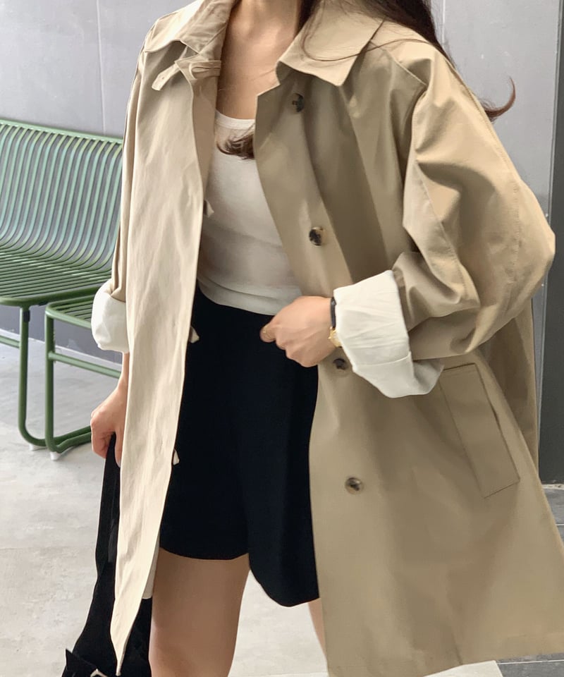 Forest) adele half trench coat / 2color | Énciel