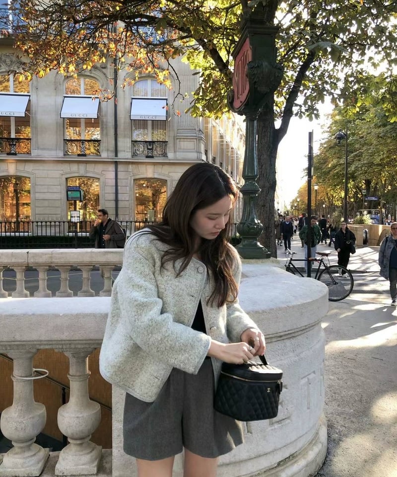 Ounce ままならない erin alpaca boucle tweed jacket 韓国 