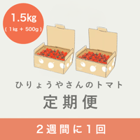 【隔週お届け定期便】ひりょうやさんのトマト 1.5kg（定価の15%off）