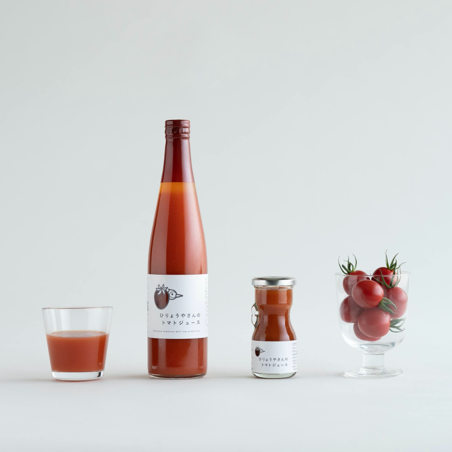 ひりょうやさんのトマトジュース 500ml × 1本・80ml × 2本 | ひりょう