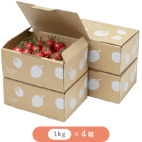 ひりょうやさんのトマト 1㎏ × 4箱