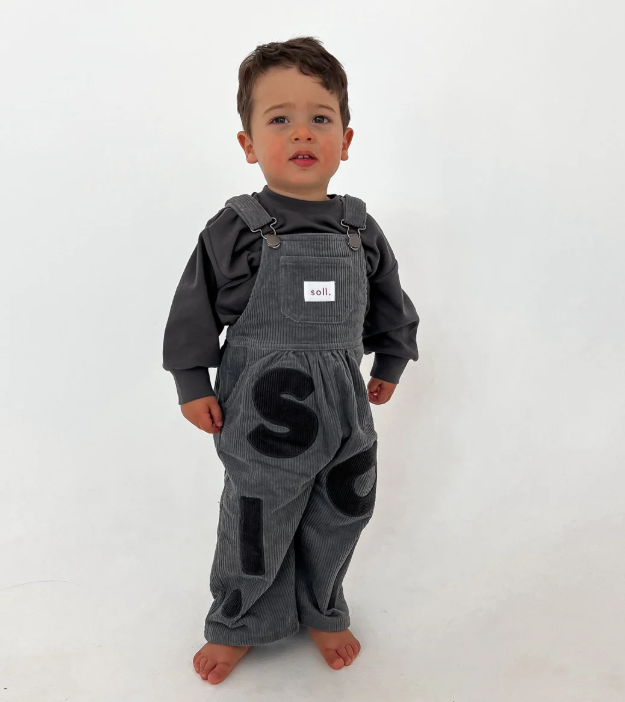 【新品未使用】soll the label オーバーオールsize2 soll. the label】Kids soll denim overalls | attimo