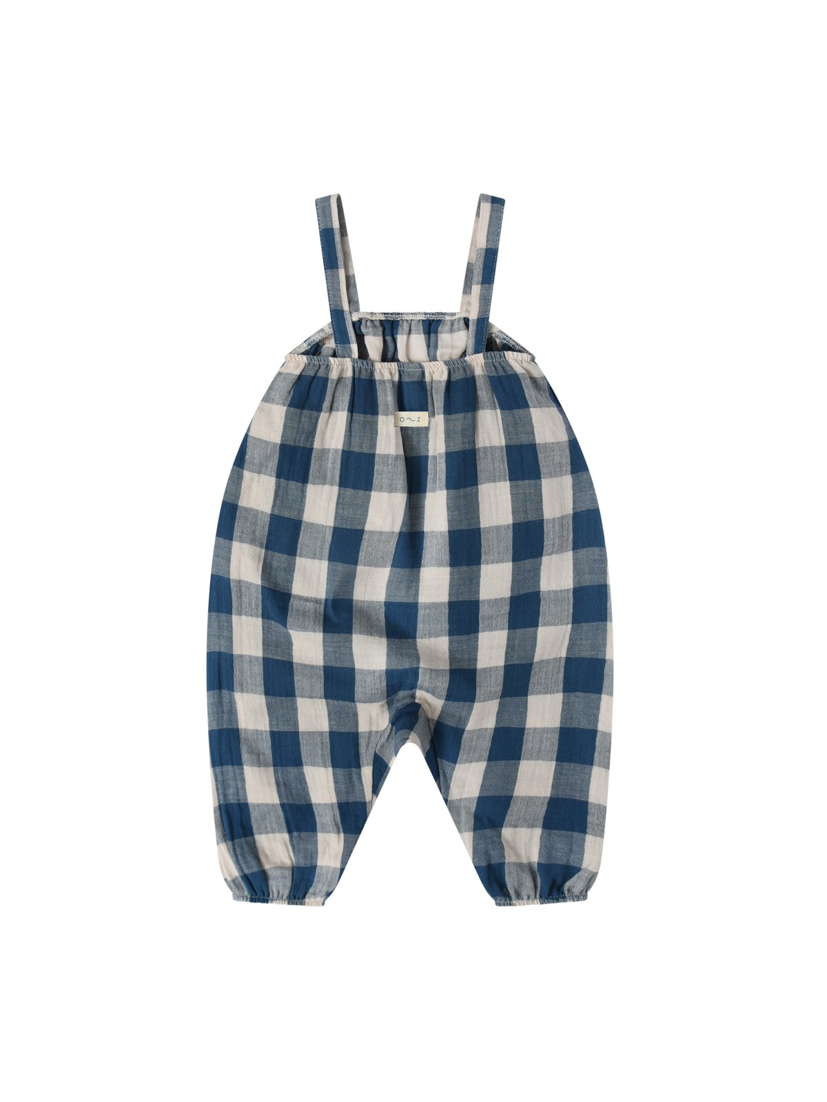 ロンパース・カバーオール organic zoo blue gingham jumpsuit 1-2y ロンパース・カバーオール organic zoo Blue Gingham Jumpsuit 1