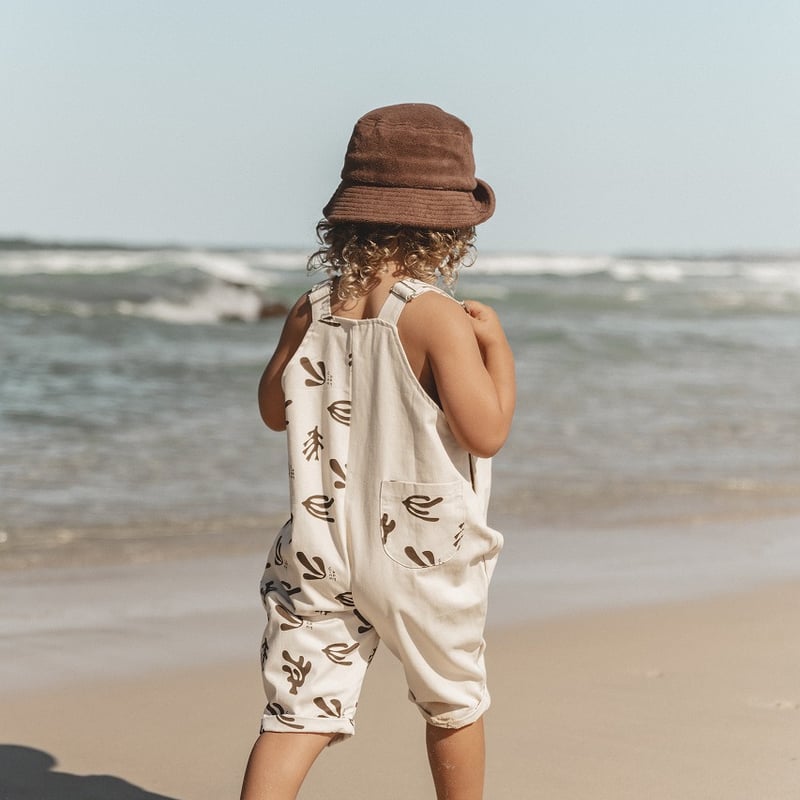 CINNAMON BABY Coral Overalls - Cream | 𝘮𝘢𝘮𝘰𝘶𝘳