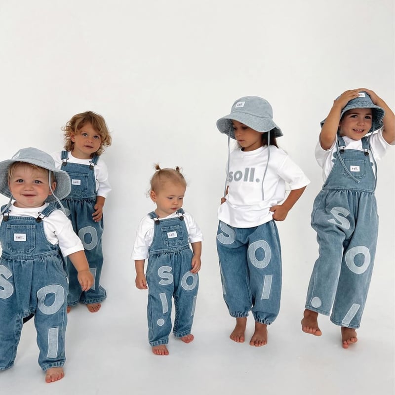 soll.thelabel Kids Soll Denim Overalls | 𝘮𝘢𝘮𝘰𝘶𝘳