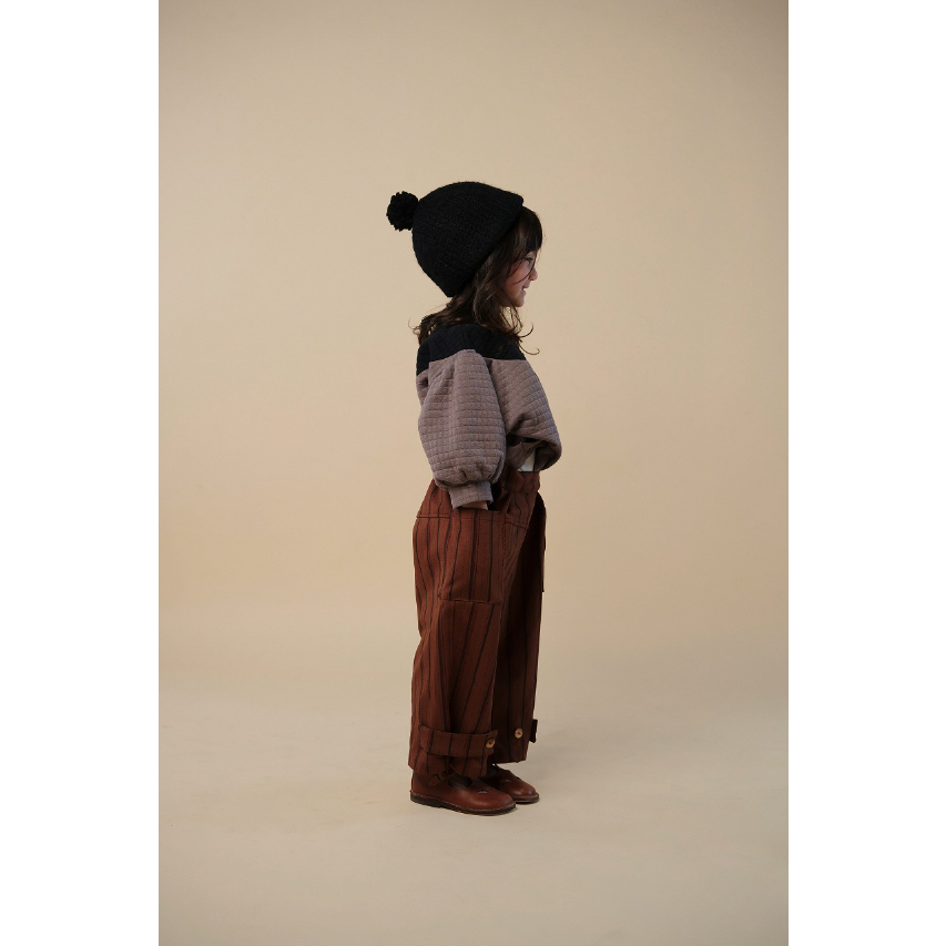 Hello lupo 3 ブラウン HELLO LUPO Sora Panta / Stripy brown | 𝘮𝘢𝘮𝘰𝘶𝘳