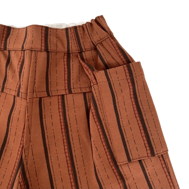 HELLO LUPO Sora Panta / Stripy brown | 𝘮𝘢𝘮𝘰𝘶𝘳