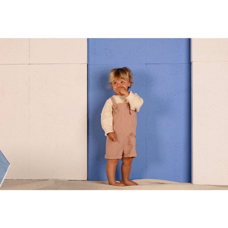 nix nut Knot Playsuit - CARAMEL CHECKERED | ??????