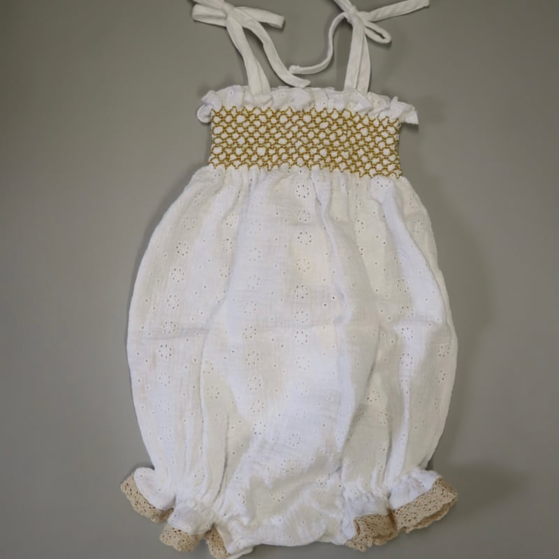 LiiLU　Kaio Romper　24m LiiLU EIJA ROMPER - OFF WHITE | 𝘮𝘢𝘮𝘰𝘶𝘳