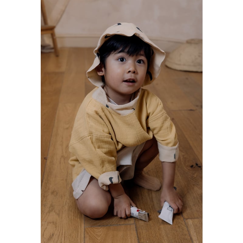 オーガニックズー　ミッドナイトサロペット　ロンパース Organic Zoo】Charcoal Midnight Dungarees【1-2歳/2-3歳/3-4歳