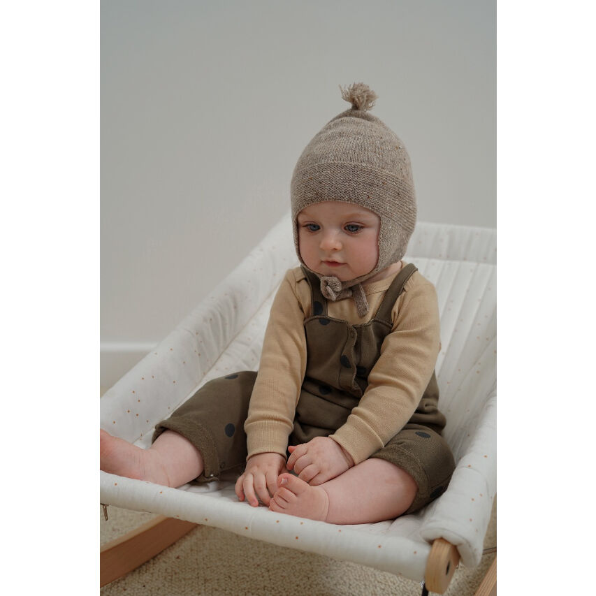 新品未使用 organic zoo Olive Dots Suit 6-12m