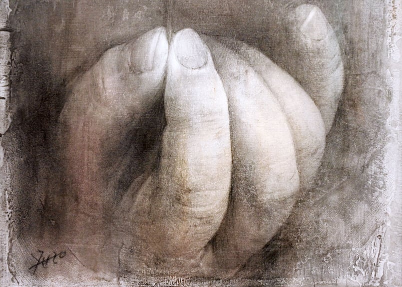 山本 雄三 『幼子 ~ 桜』 | HIROSHIGE GALLERY