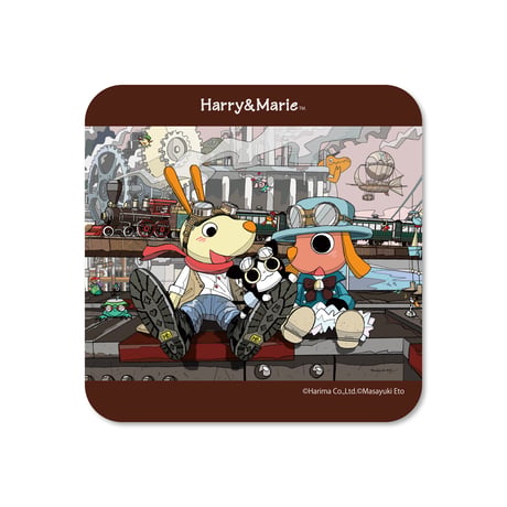 Harry&Marie　ウッドコースター_スチームパンク_ＢＲＯＷＮ(茶)