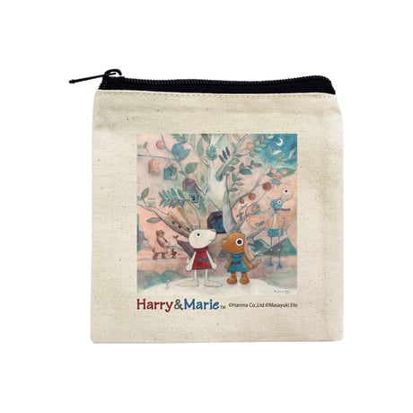 Harry&Marie　キャンバスミニポーチ_ホーンプバック