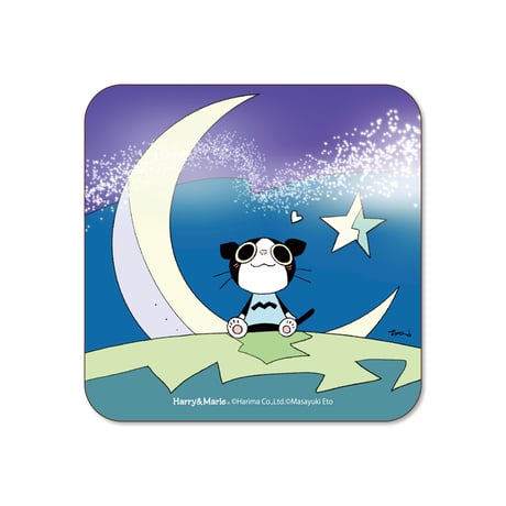 Harry&Marie　ウッドコースター_モマちゃんと三日月🌙