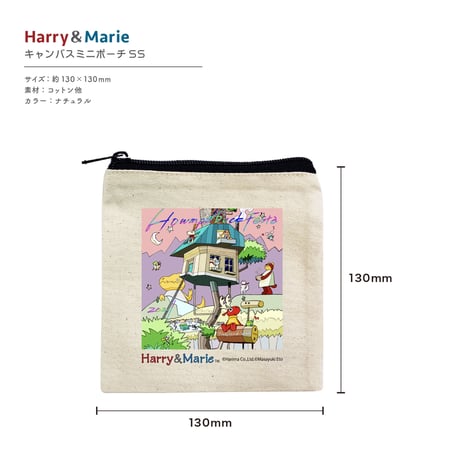 Harry&Marie　キャンバスミニポーチ_FESTA　CUTE