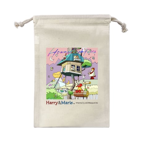 Harry&Marie　コットン巾着　Mサイズ_FESTA　CUTE