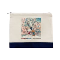 Harry&Marie　キャンバスポーチLサイズ_ホーンプバック