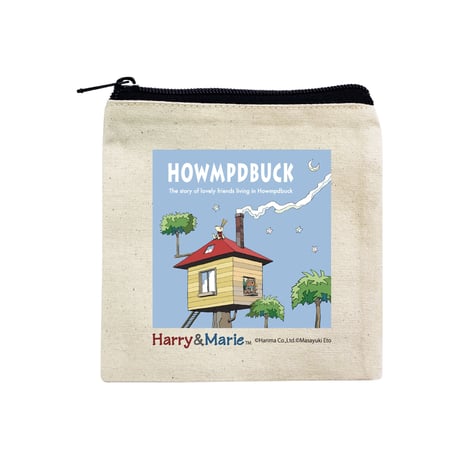 Harry&Marie　キャンバスミニポーチ_Harry's house