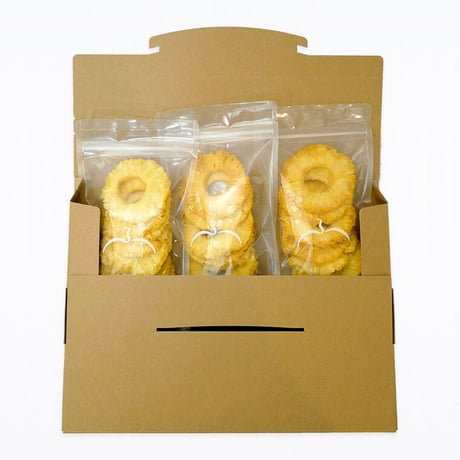 【送料無料】無砂糖・無添加 パイン（各50g）3袋セット
