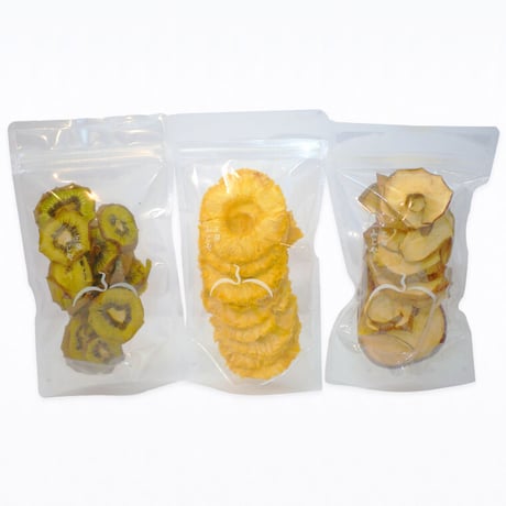 【送料無料】パイン・キウイ・厚切りりんごの3種セット