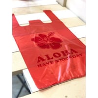 ALOHA柄レジ袋（L)100枚（クリックポストにて配送）
