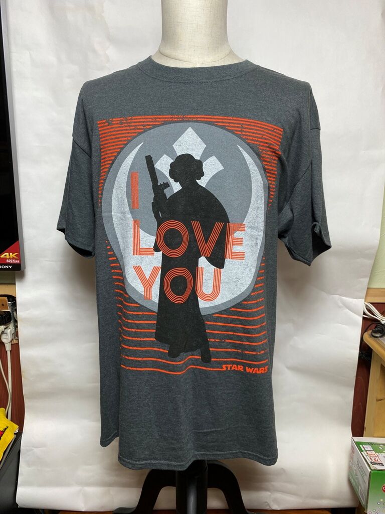 スターウォーズ Tシャツ シルエットレイア ｢I Love Youと言って
