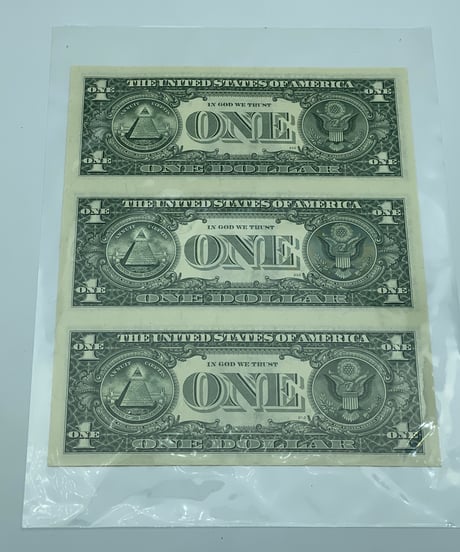 公式アメリカ1$札　ボバフェット　三種類　額装品