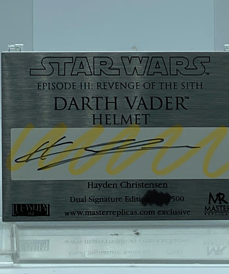 EP3 ROTS 1/1 レプリカヘルメット　ダースベイダーDSE版　ヘイデンクリステンセン　予備プラーク