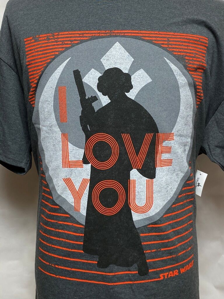 スターウォーズ Tシャツ シルエットレイア ｢I Love Youと言って