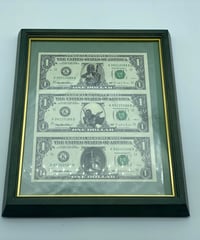 公式アメリカ1$札　ボバフェット　三種類　額装品