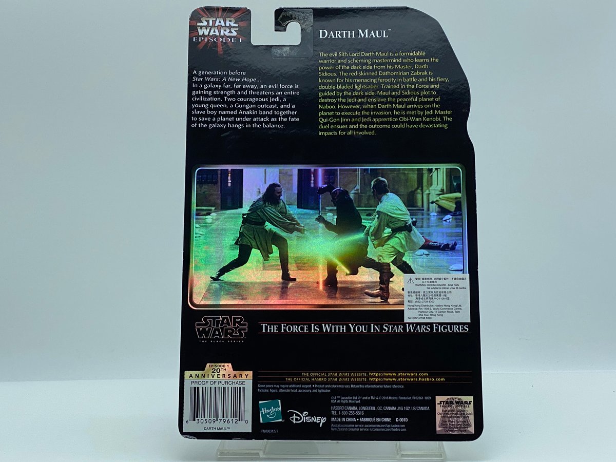 6インチ ブラック シリーズ フィギュア EP1 TPM 20th. 限定品 ダース