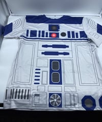 『表裏柄有り』ラブ　R2D2ファンの為のR2D2 Tシャツ　XLサイズ