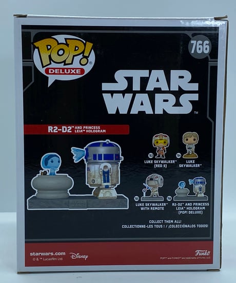 ファンコポップシリーズ　DX版　R2-D2 ウィズ　プリンセスレイア　ホログラム